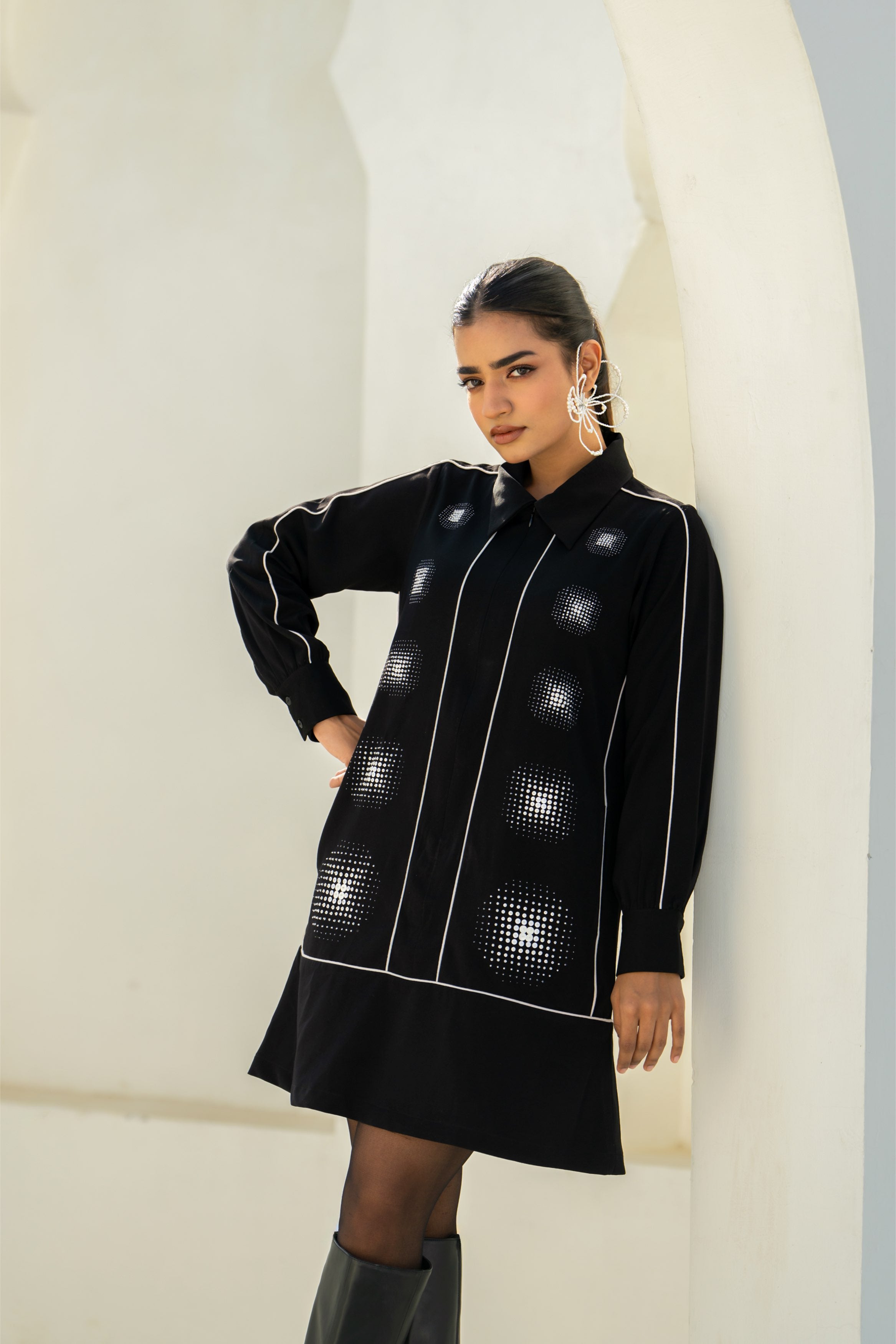 Black Moon Gradation Dress