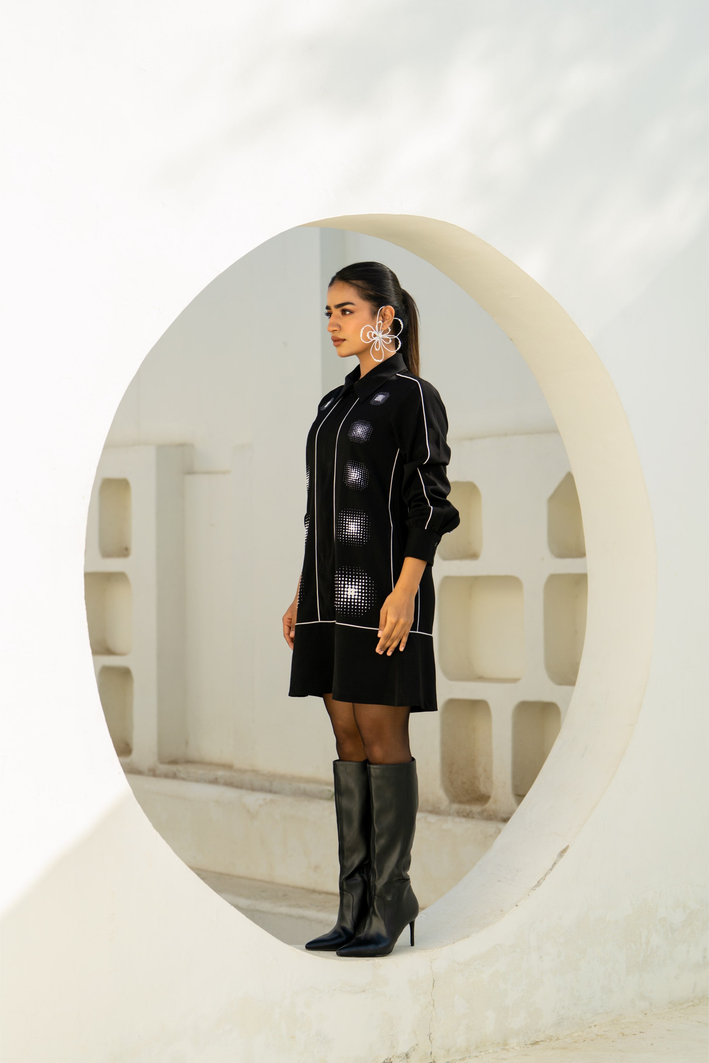 Black Moon Gradation Dress