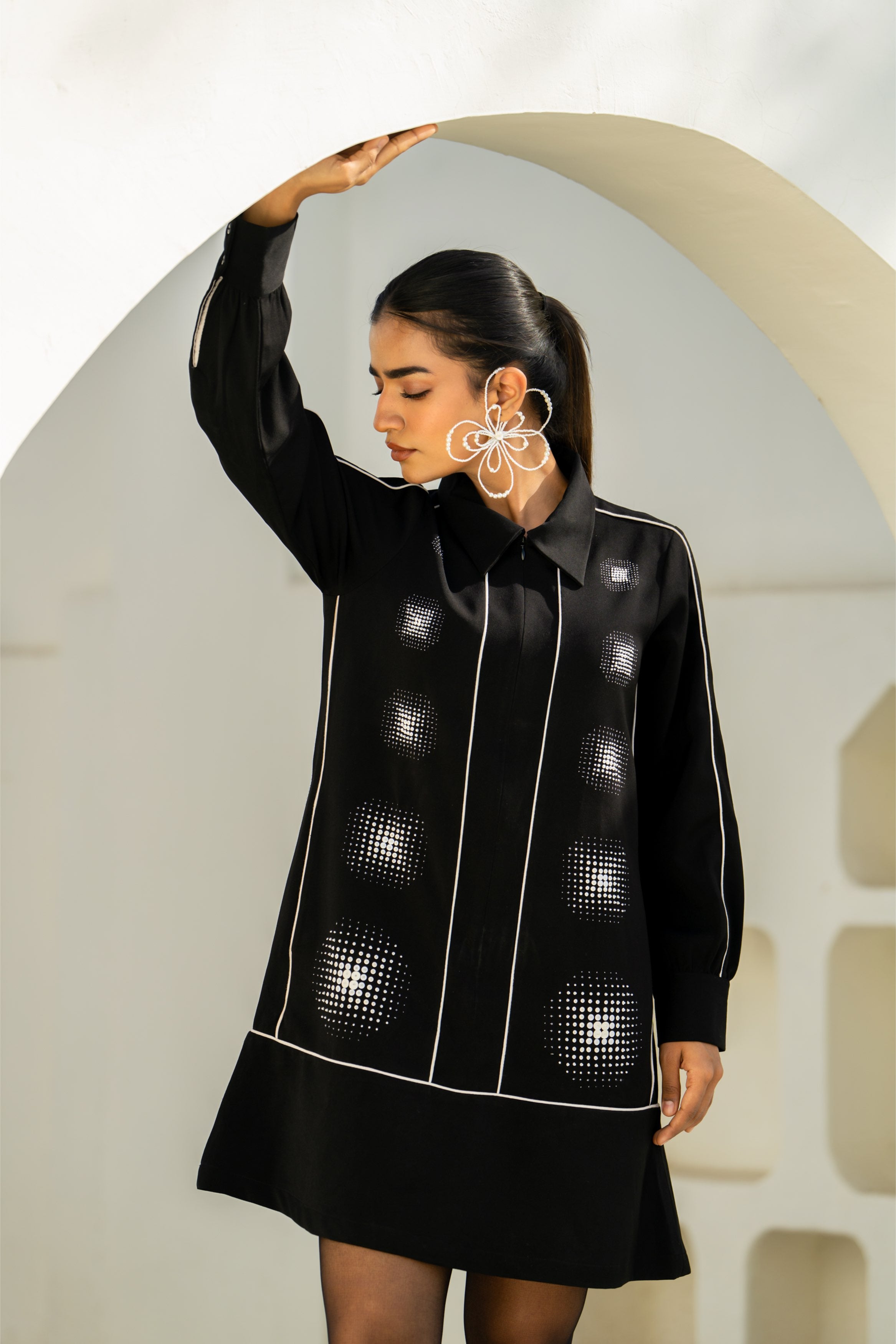 Black Moon Gradation Dress