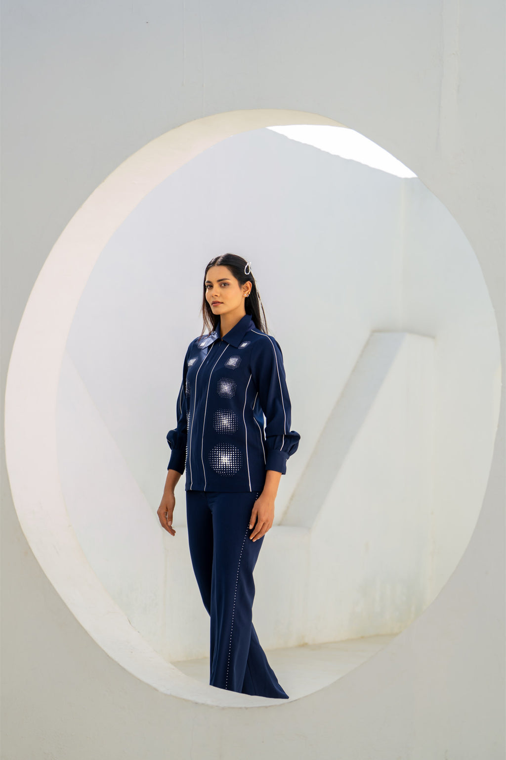 Navy Moon Gradation Co-ord Set