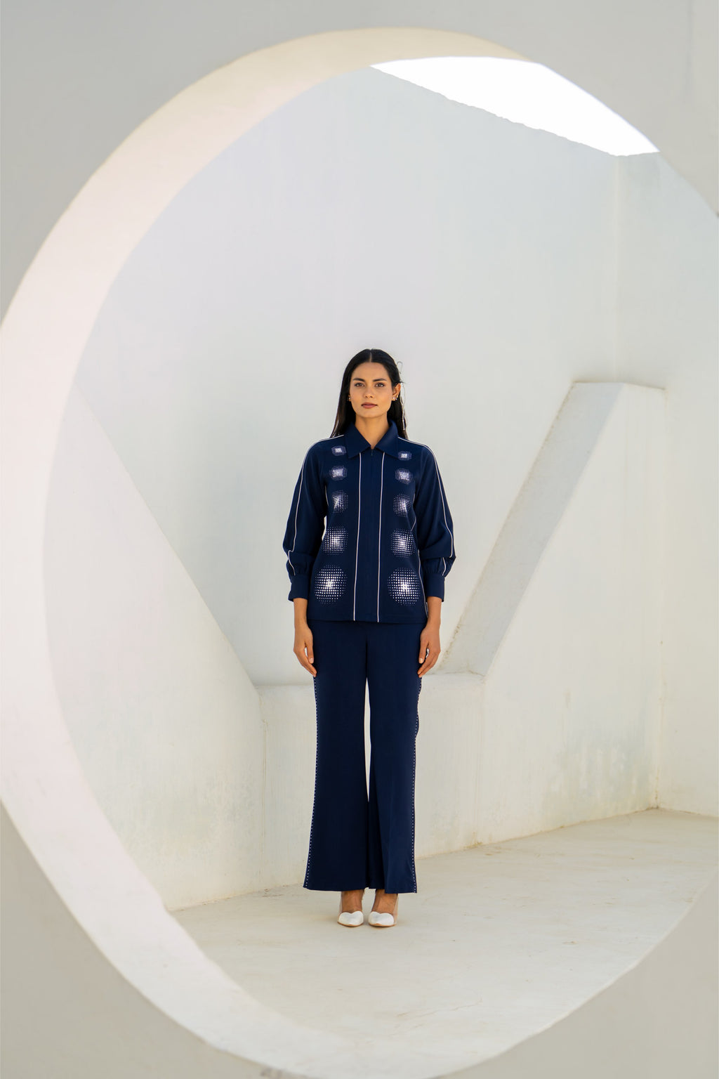 Navy Moon Gradation Co-ord Set