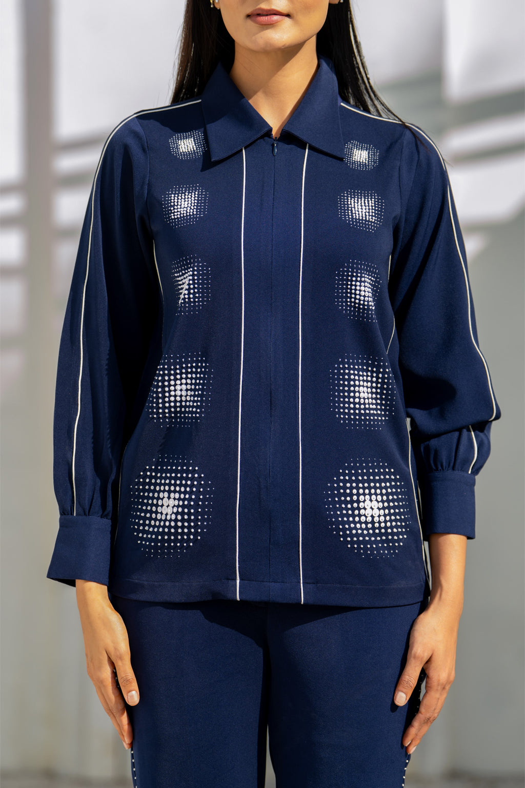 Navy Moon Gradation Co-ord Set