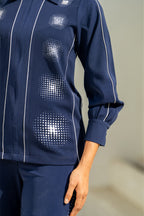 Navy Moon Gradation Co-ord Set