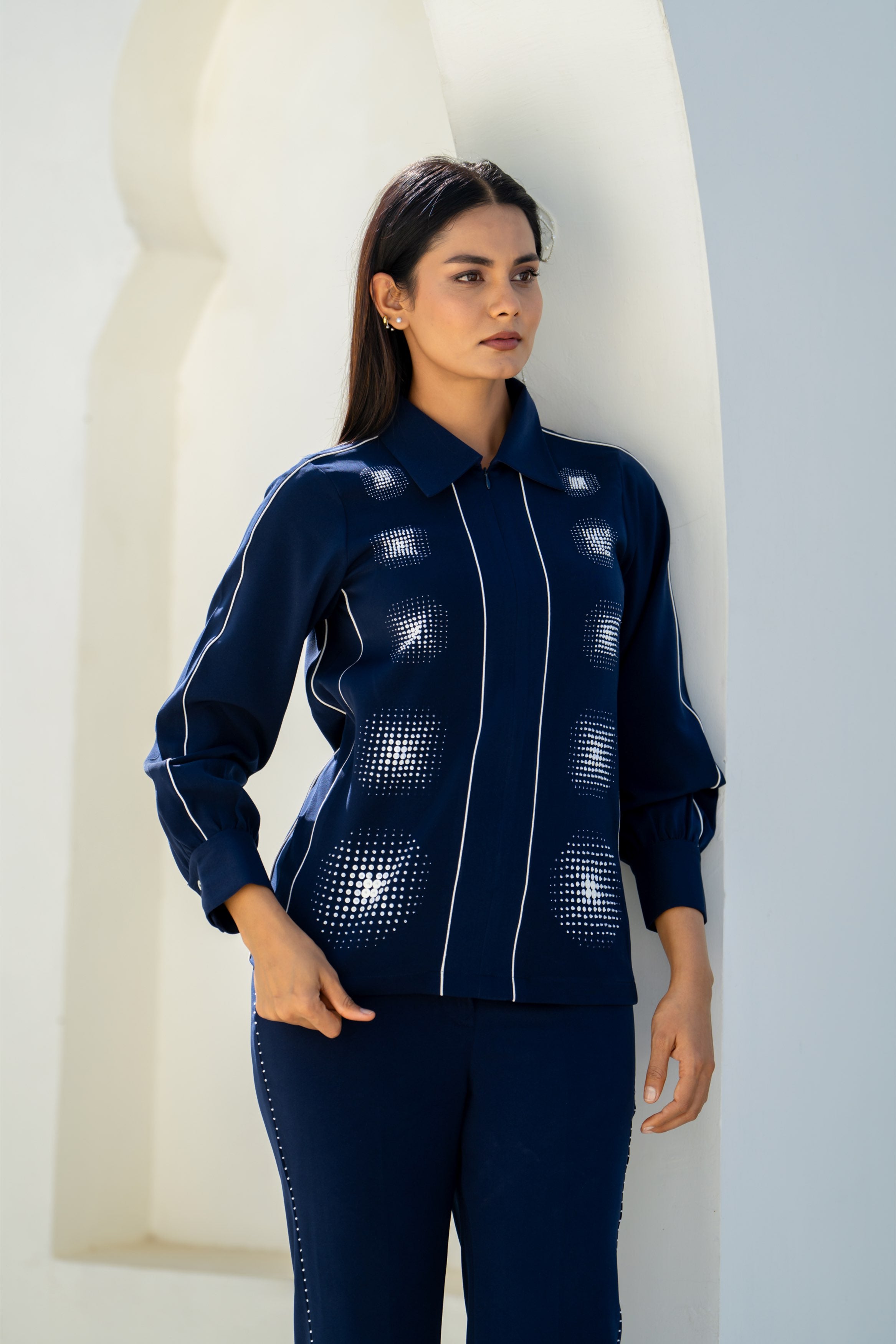 Navy Moon Gradation Co-ord Set