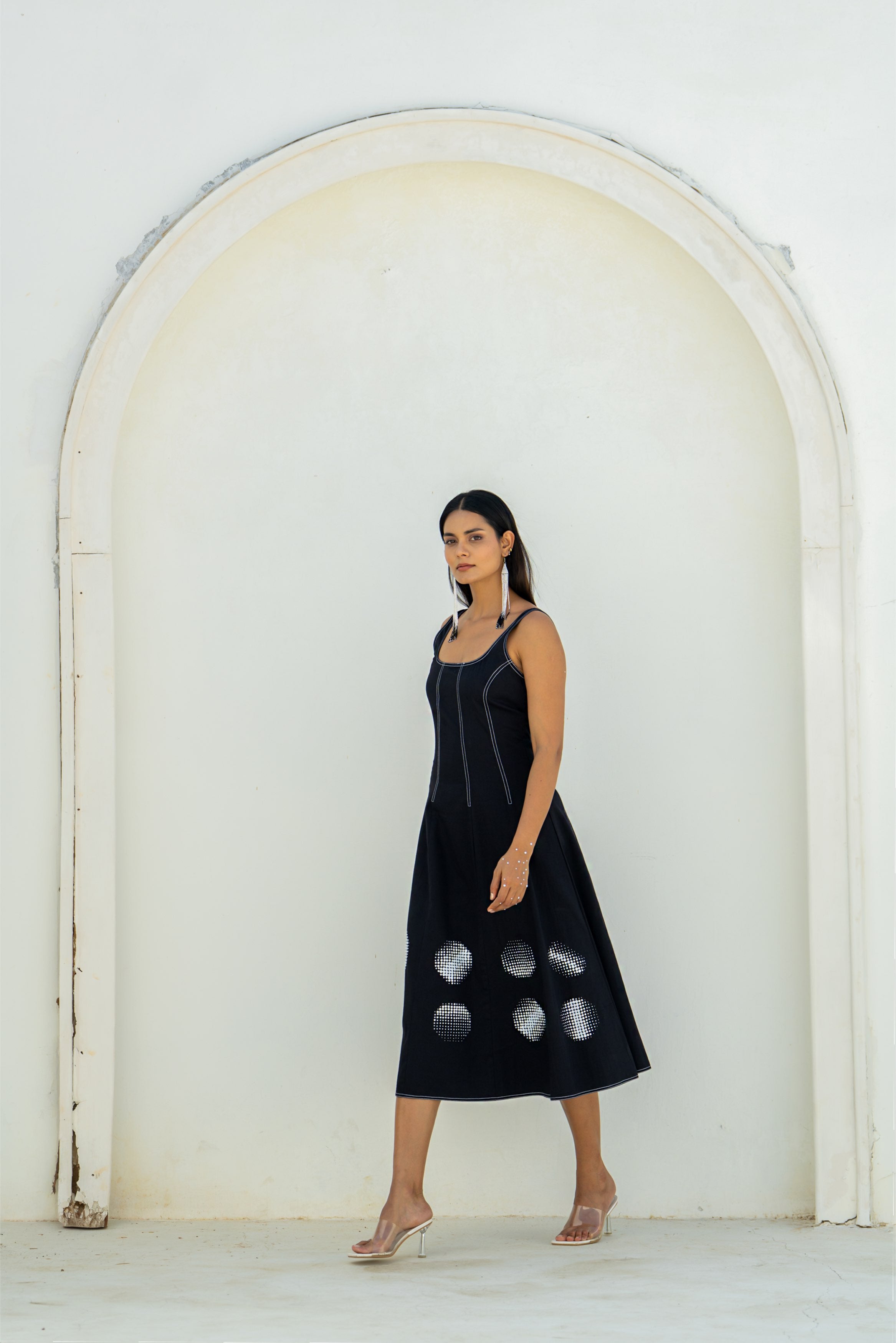 Moon Shadow Panel Dress