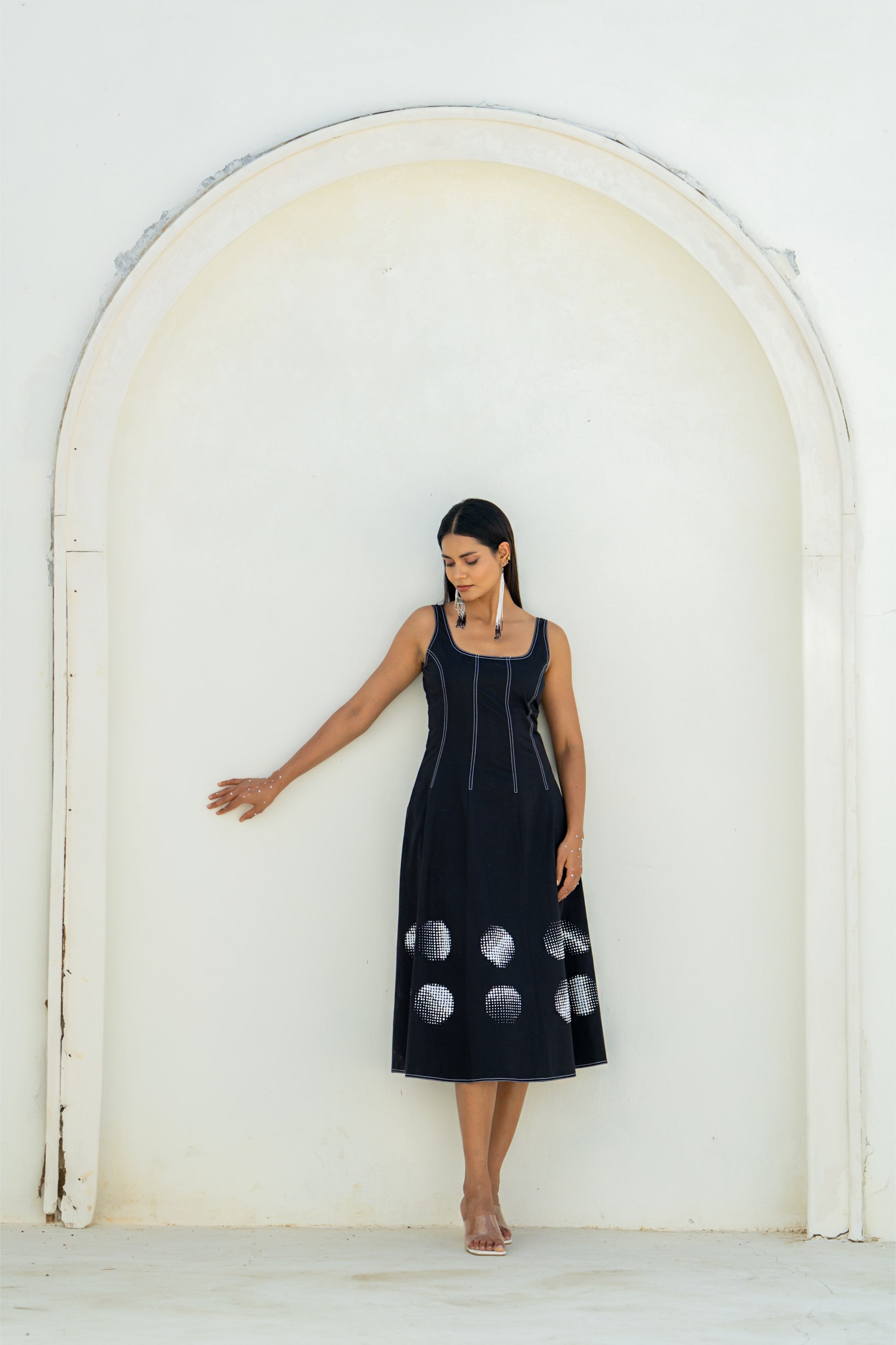 Moon Shadow Panel Dress