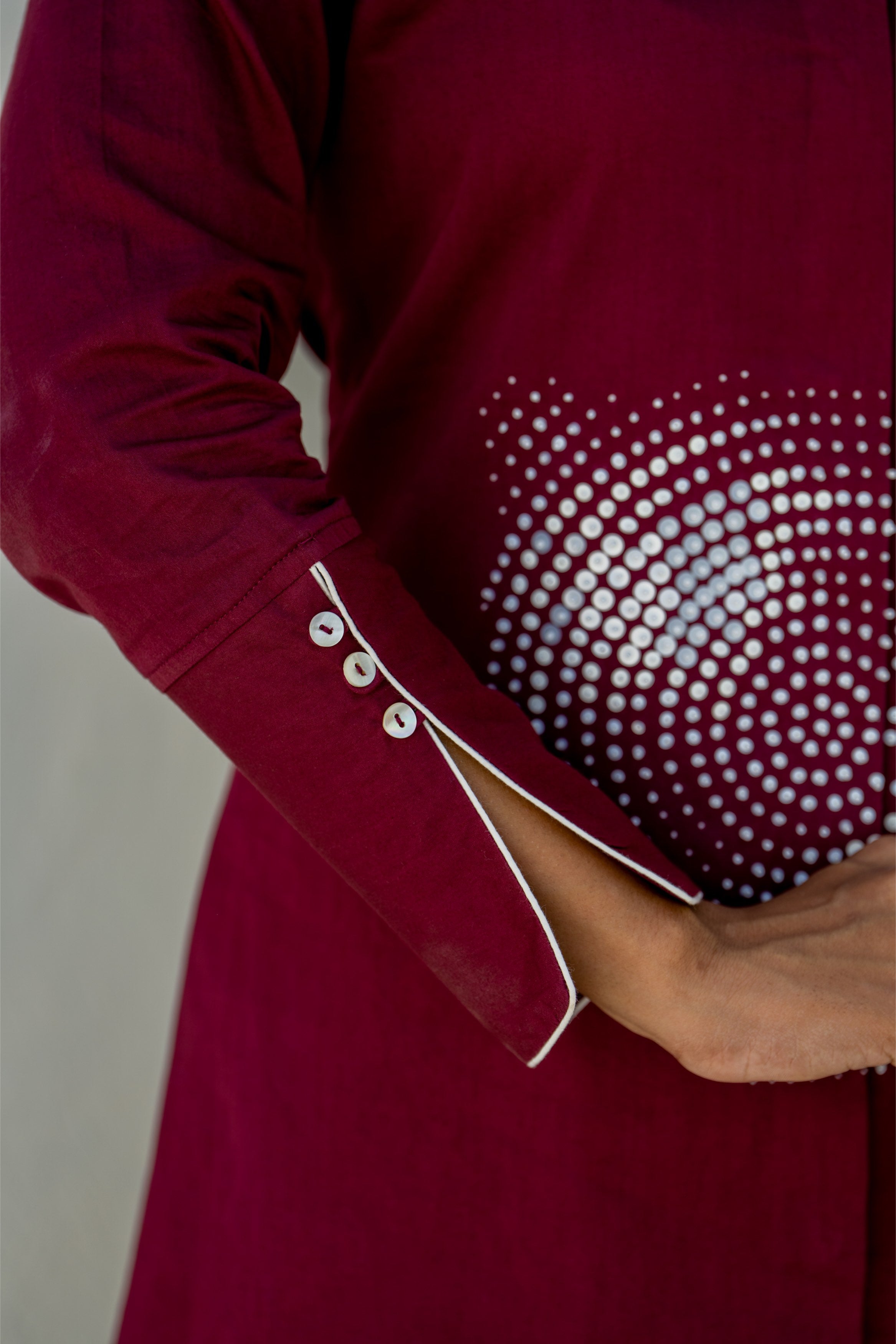 Deep Wine Orbit Dress