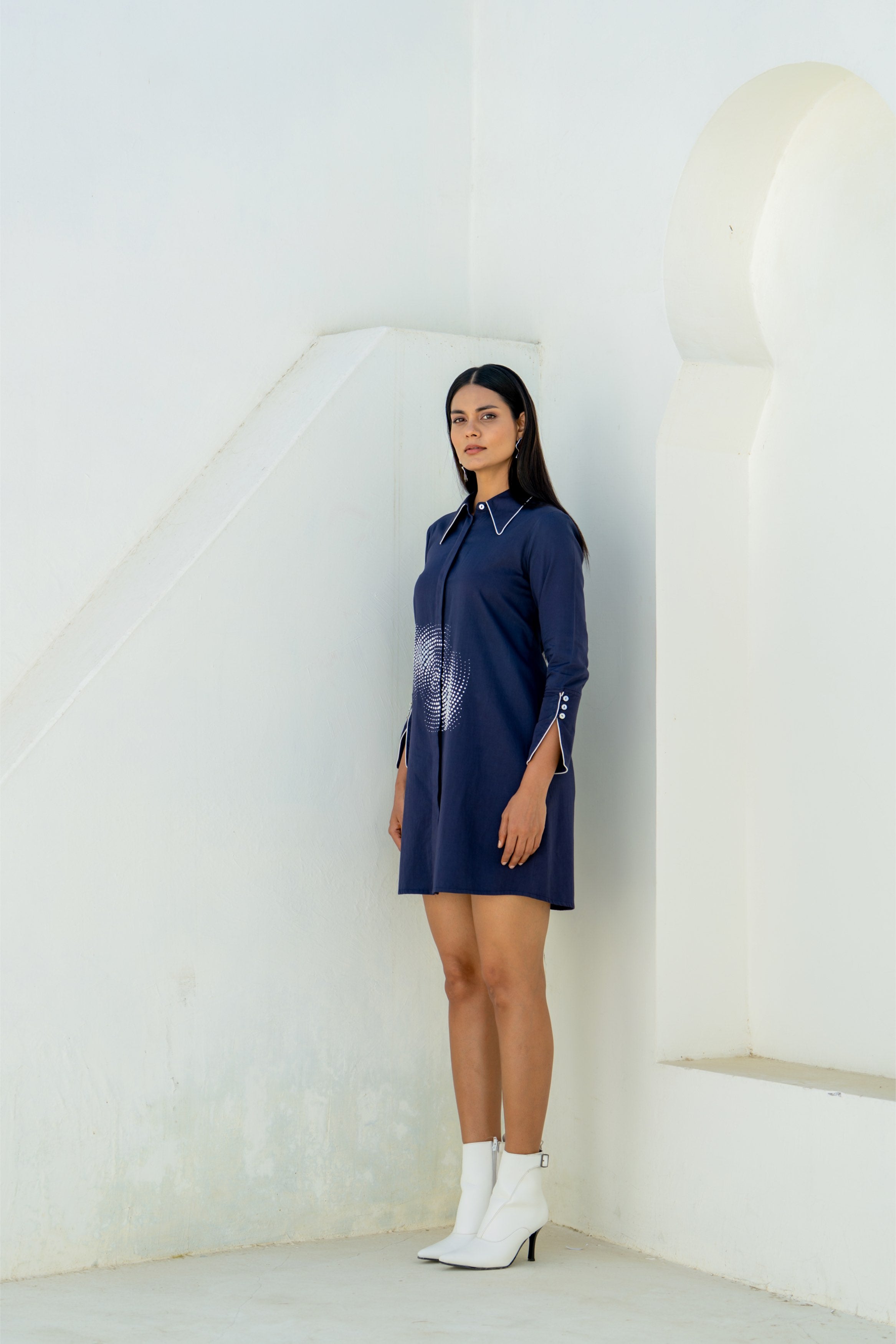 Midnight Blue Orbit Dress