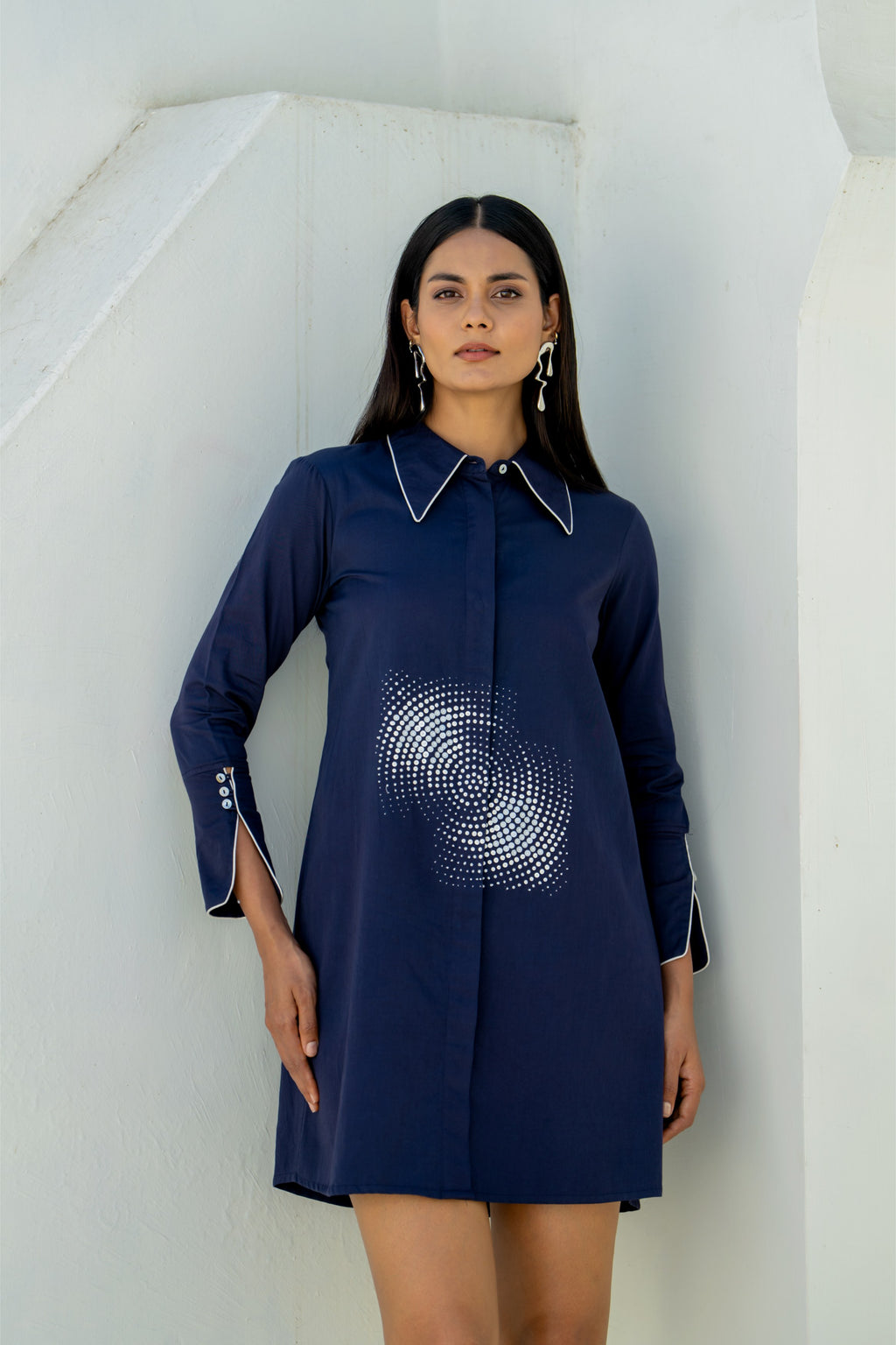 Midnight Blue Orbit Dress