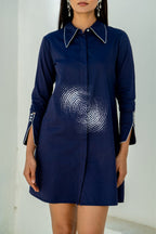 Midnight Blue Orbit Dress