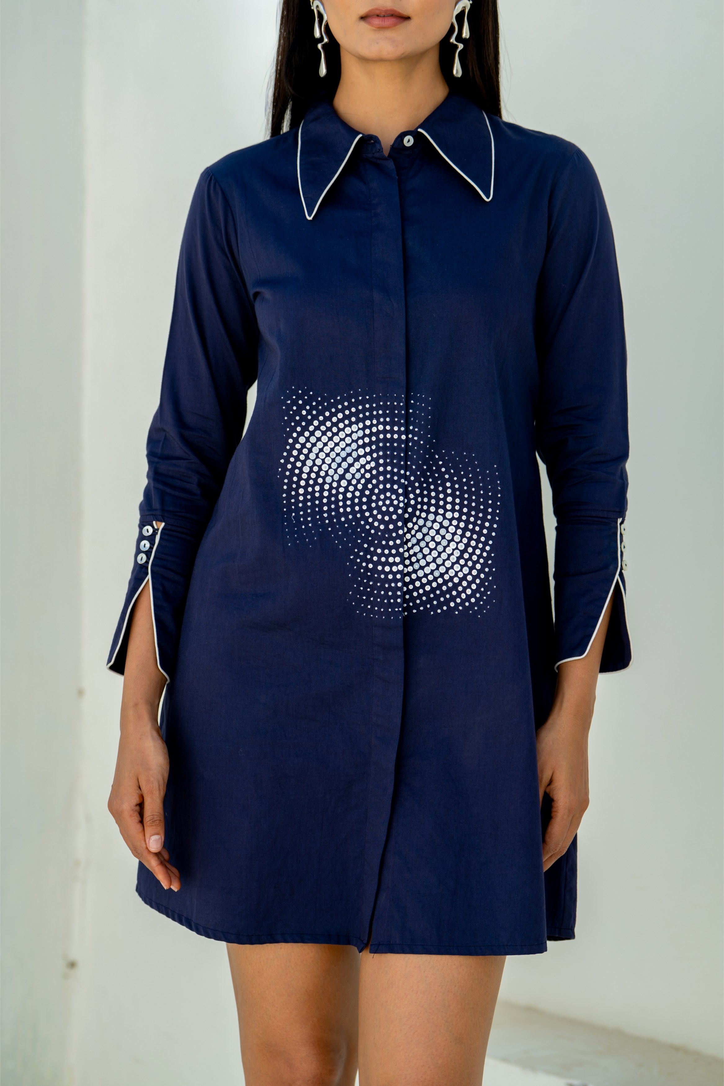 Midnight Blue Orbit Dress