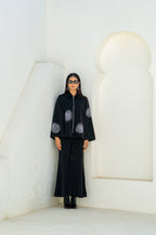 Black Eclipse Spiral Cape Set