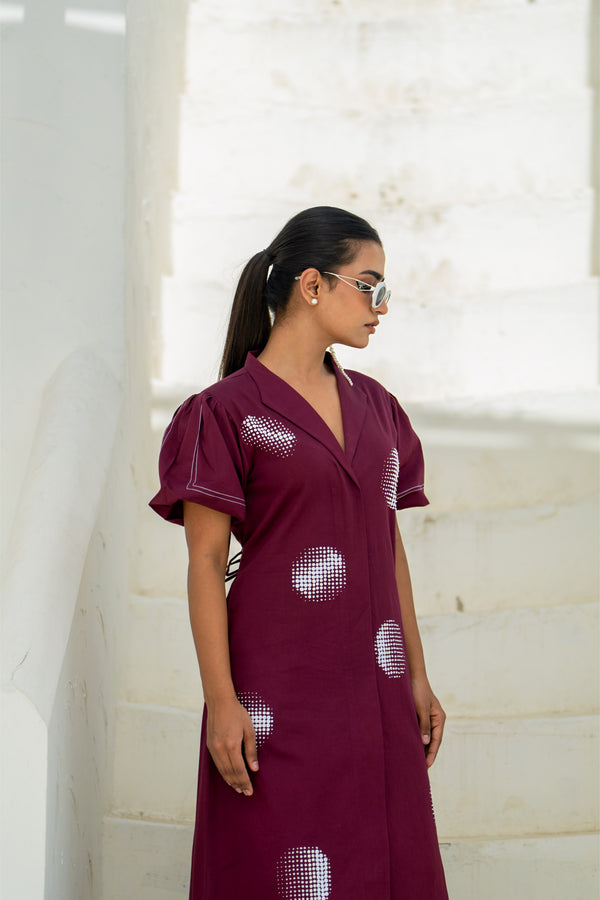 Lunar Phase Midnight Cherry Dress