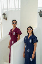 Lunar Phase Midnight Blue Dress