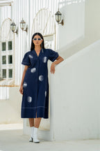 Lunar Phase Midnight Blue Dress