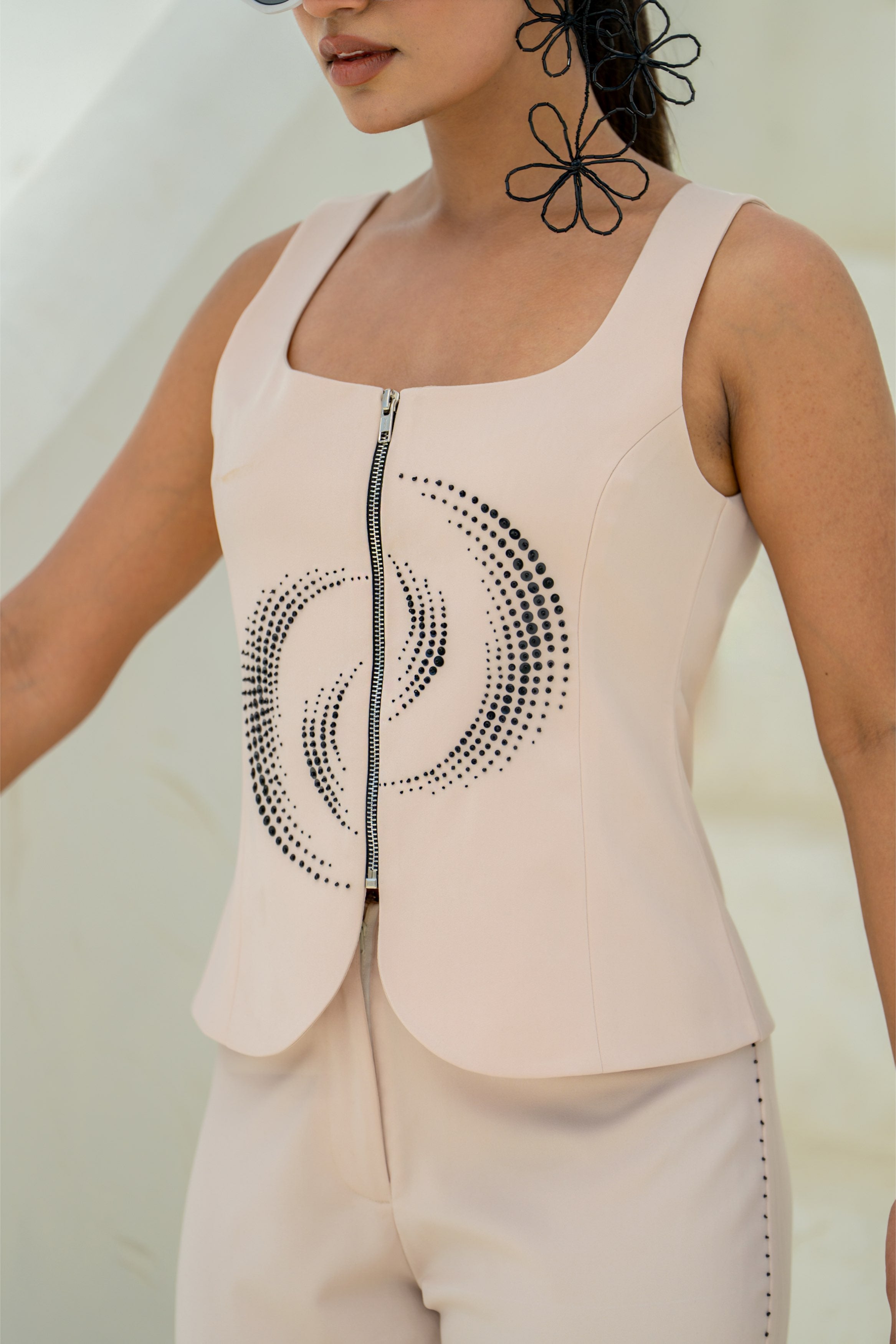 Moon Pixelated Waist Coat