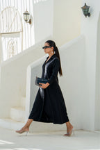 Black Gradient Shadow Hand Embellished Dress