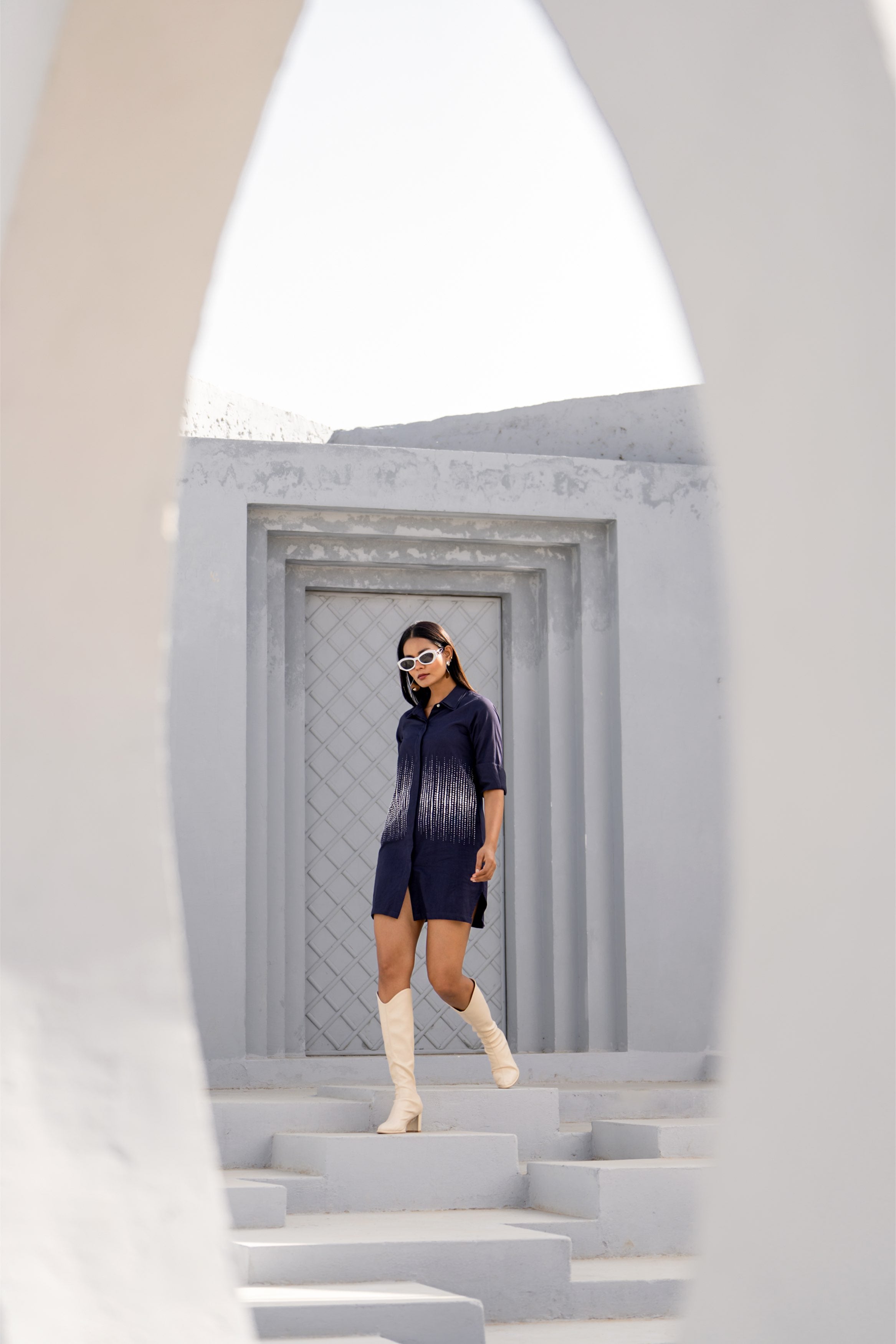 Pixelated Rhythm Dress