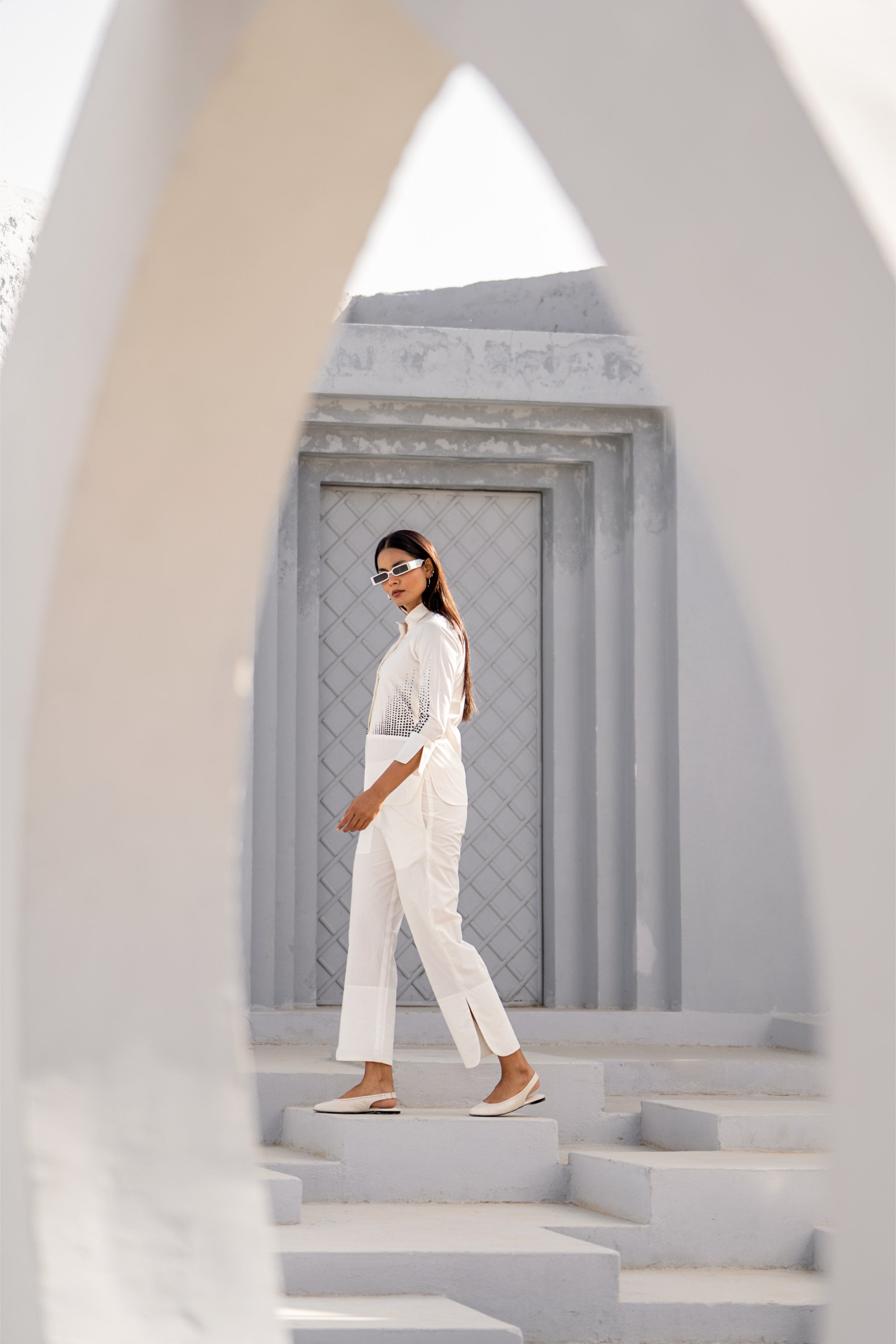 White Piano Co-ord Set