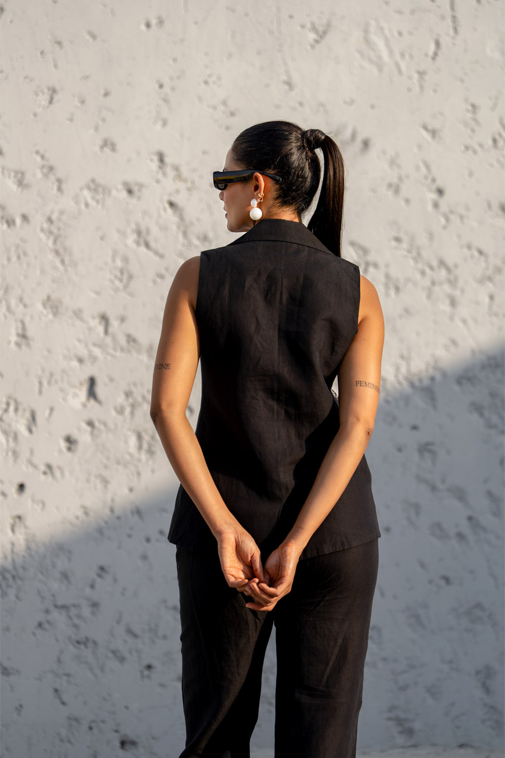 Pixelated Ray Linen Co-ord Set