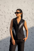 Pixelated Ray Linen Blazer