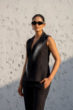 Pixelated Ray Linen Co-ord Set