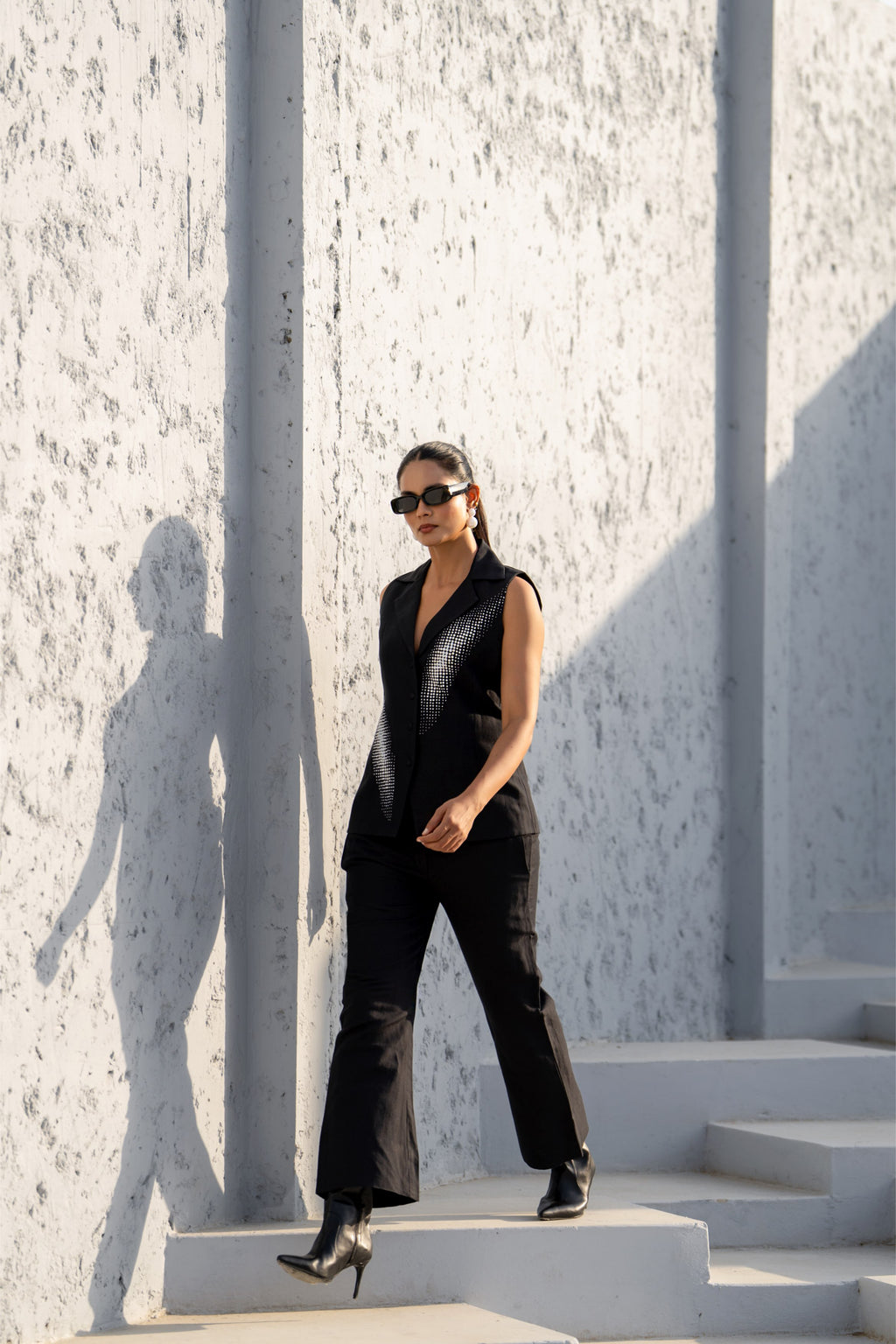 Pixelated Ray Linen Co-ord Set