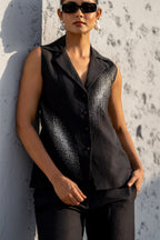 Pixelated Ray Linen Co-ord Set