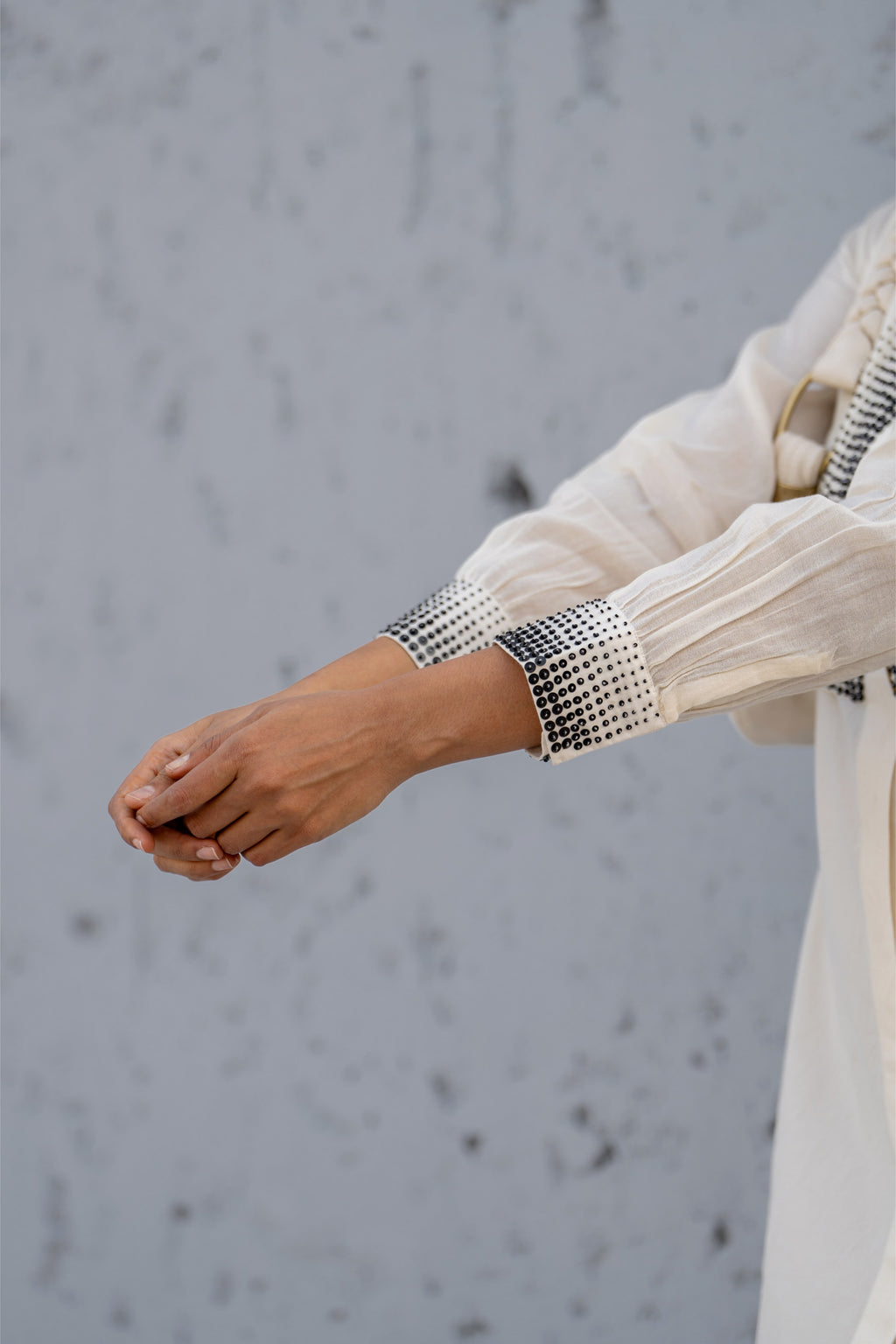 Ecru Luminary Shirt Dress