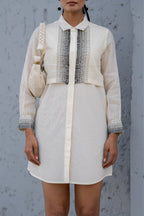 Ecru Luminary Shirt Dress