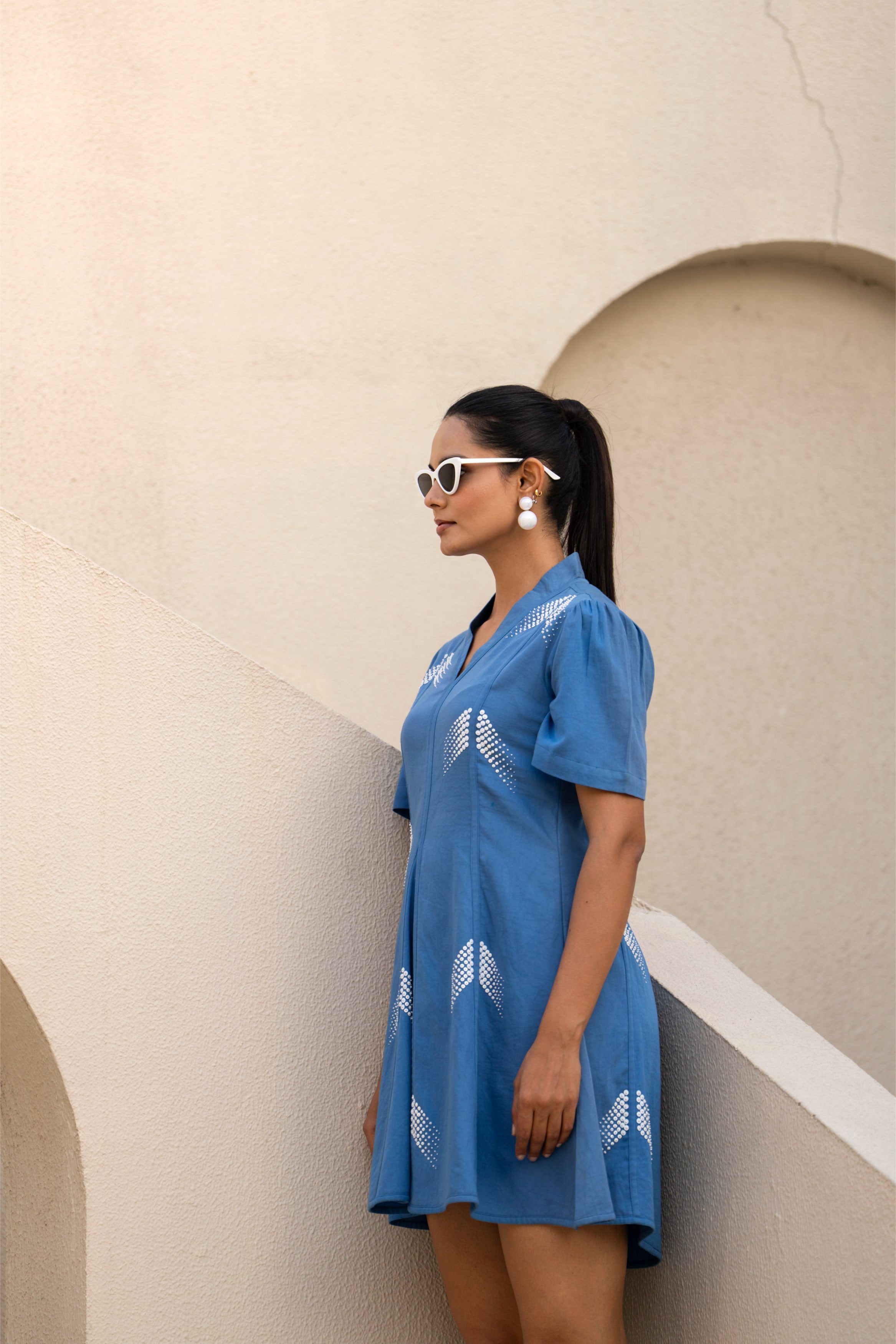 Nightfall Cascade Panel Dress