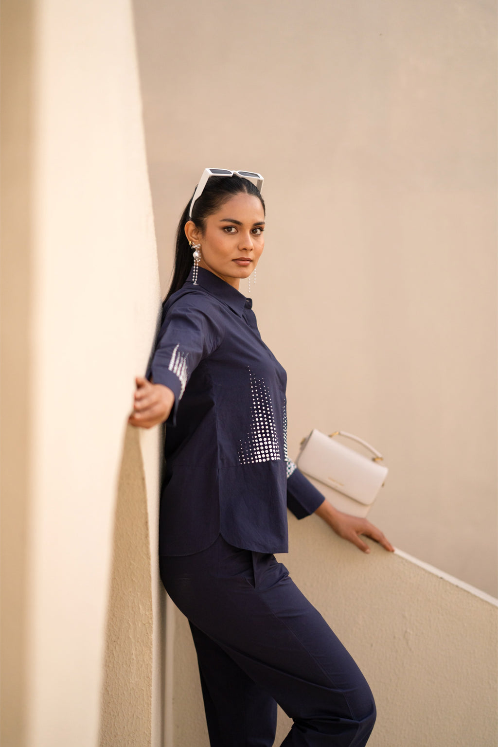 Midnight Navy Piano Co-ord Set