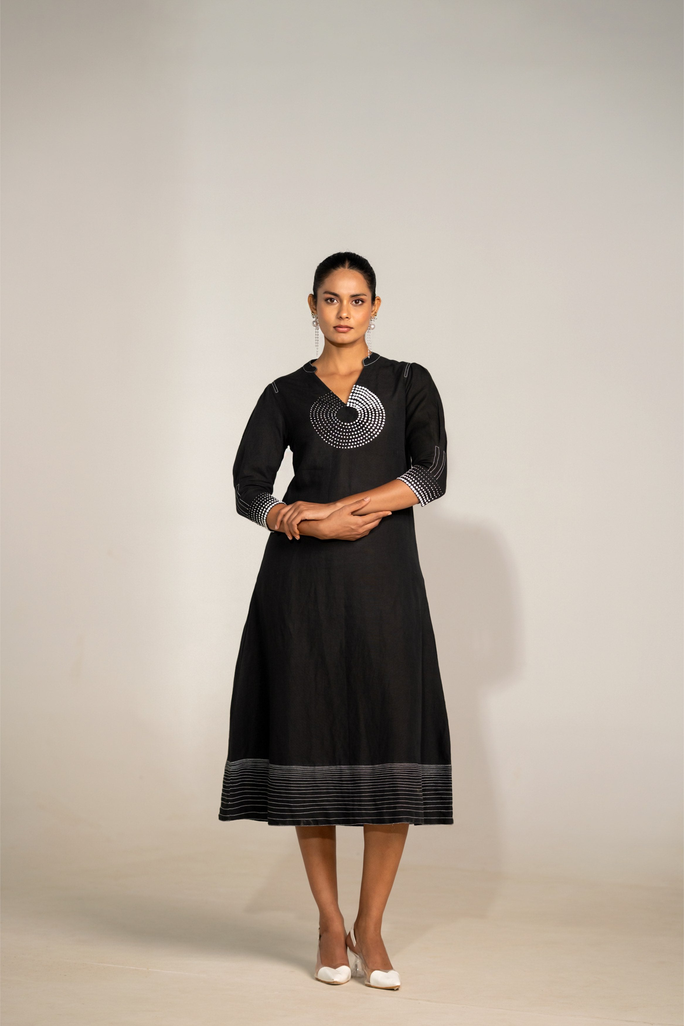 Noir Linen Dress