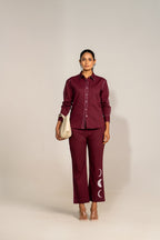 Wine Eclipse Co-ord Set