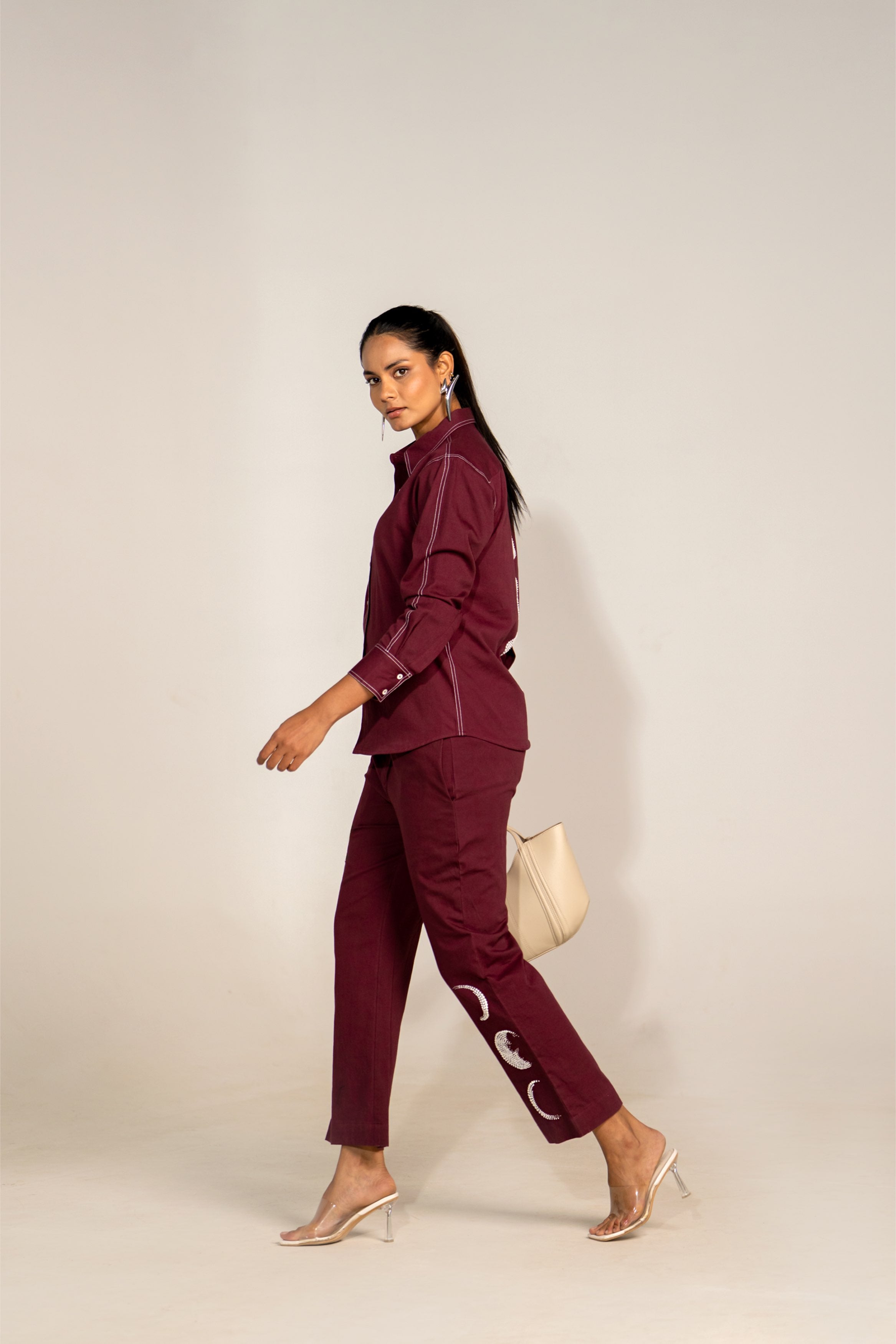 Wine Eclipse Co-ord Set