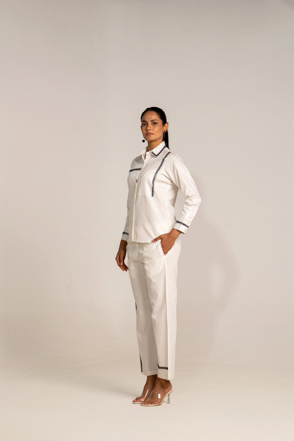 Asymmetrical White Shirt