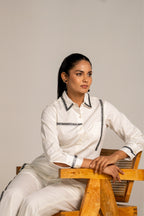 Asymmetrical White Shirt