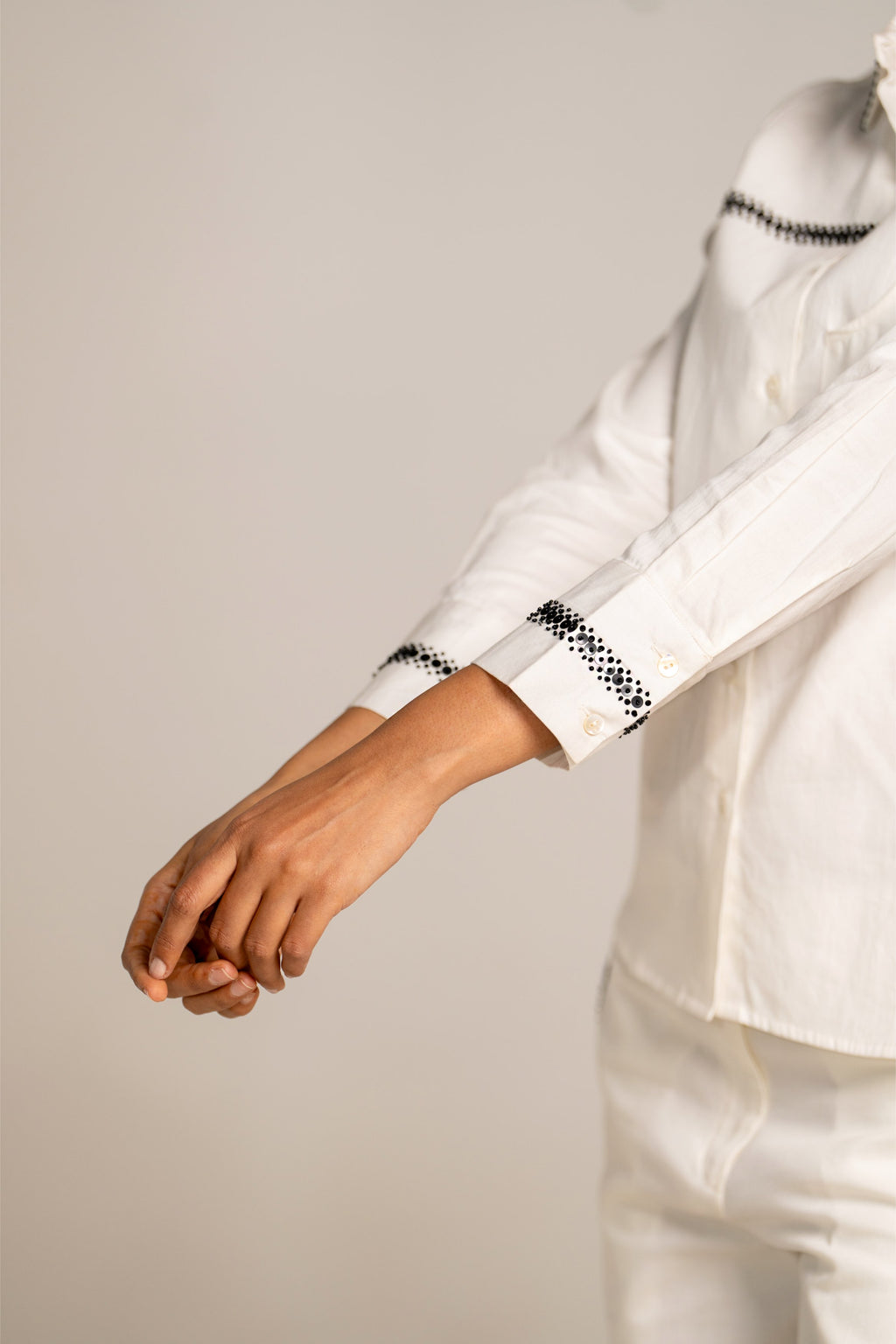 Asymmetrical White Shirt