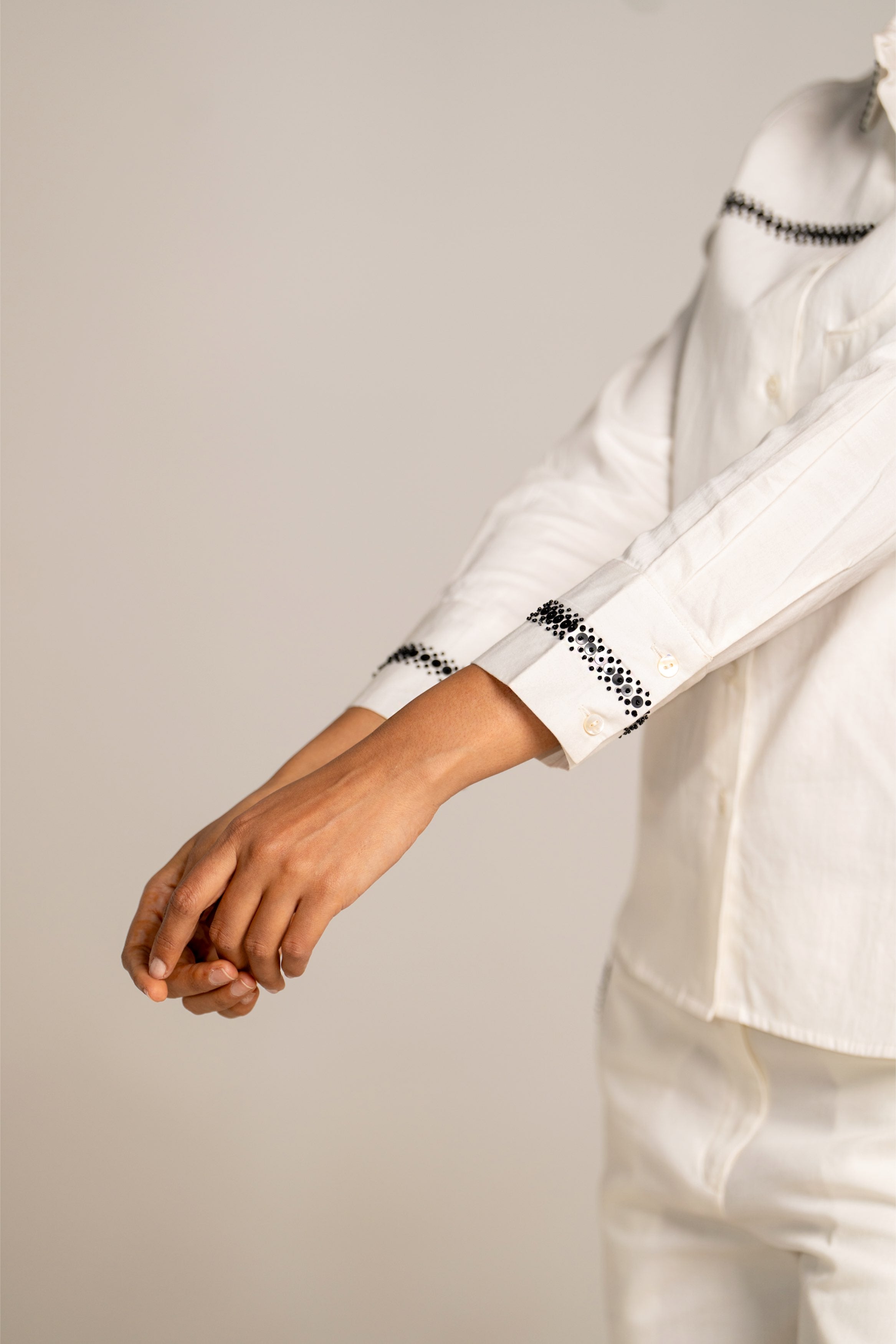 Asymmetrical White Shirt