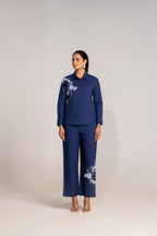 Halftone Blue Cotton Co-ord Set