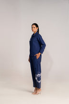 Halftone Blue Cotton Co-ord Set
