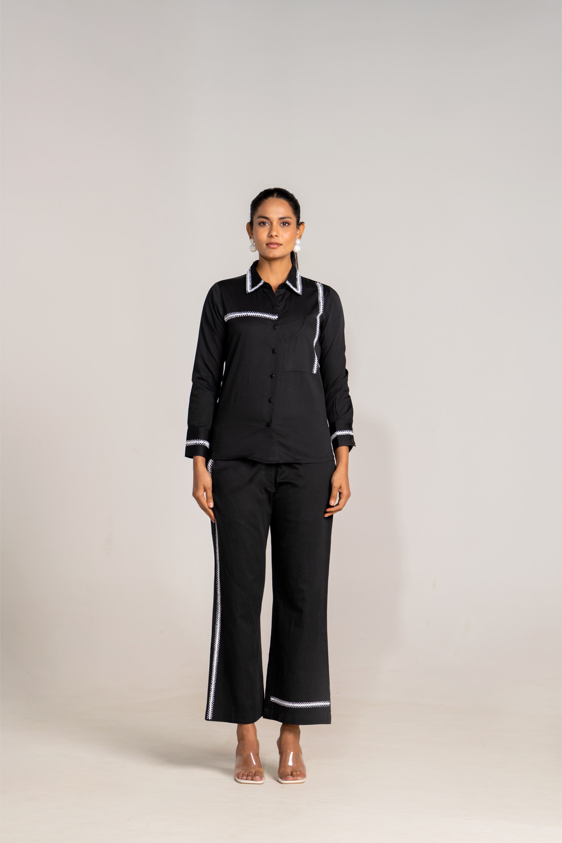 Asymmetrical Black Shirt