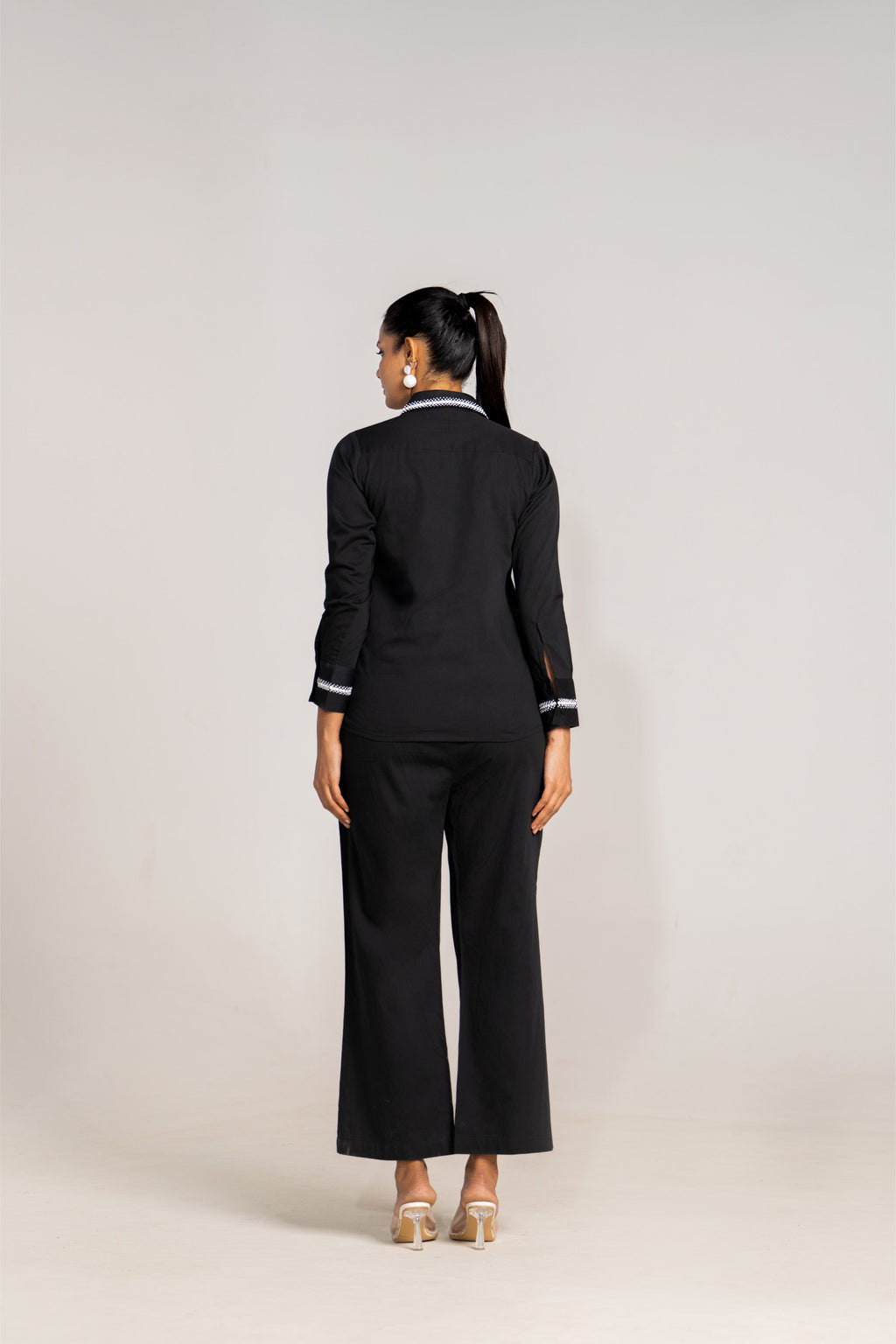 Asymmetrical Black Shirt