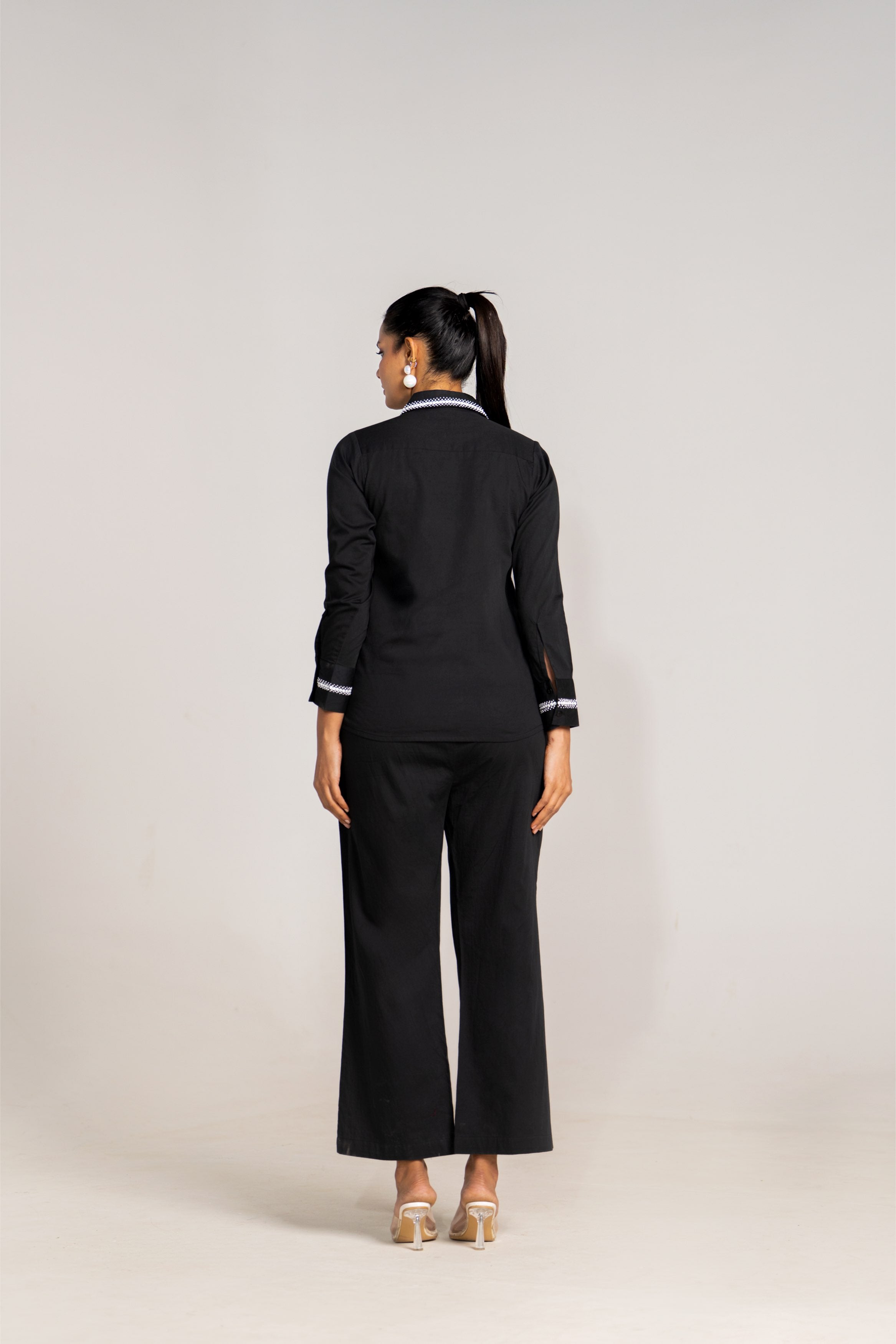 Asymmetrical Black Shirt